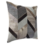 Faux Cowhide Chevrons Pillow