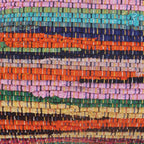 Jute-Bordered Chindi Pillow