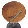 Turquoise Inlay Round Drink Table