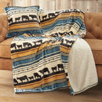 Cattle Pasture Plush Sherpa Pillow & Throw