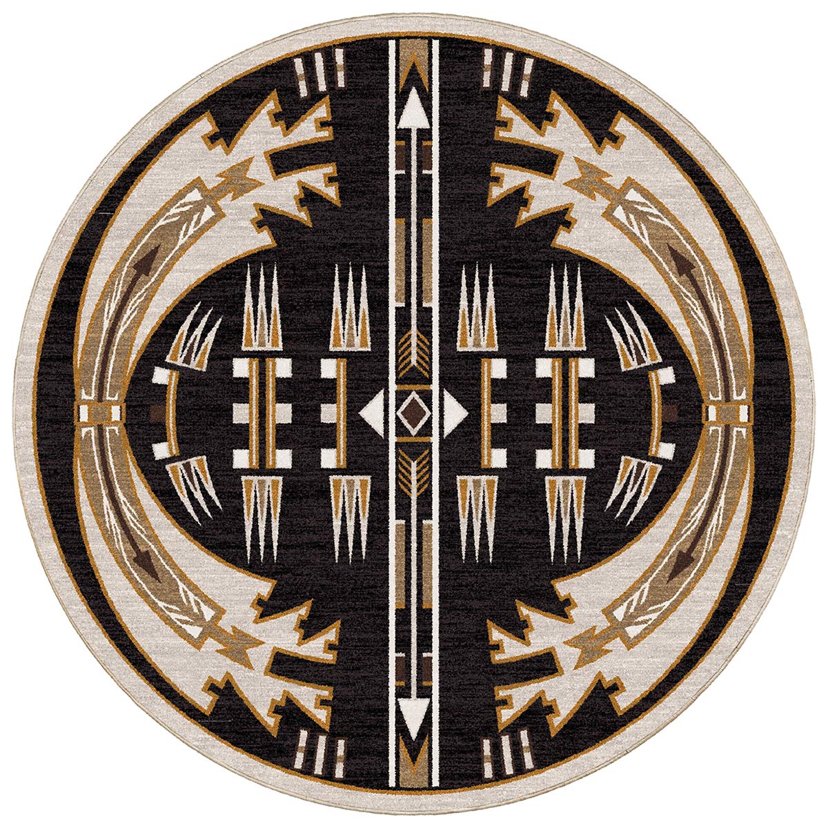 Twin Chiefs Rug - 8 Ft. Round