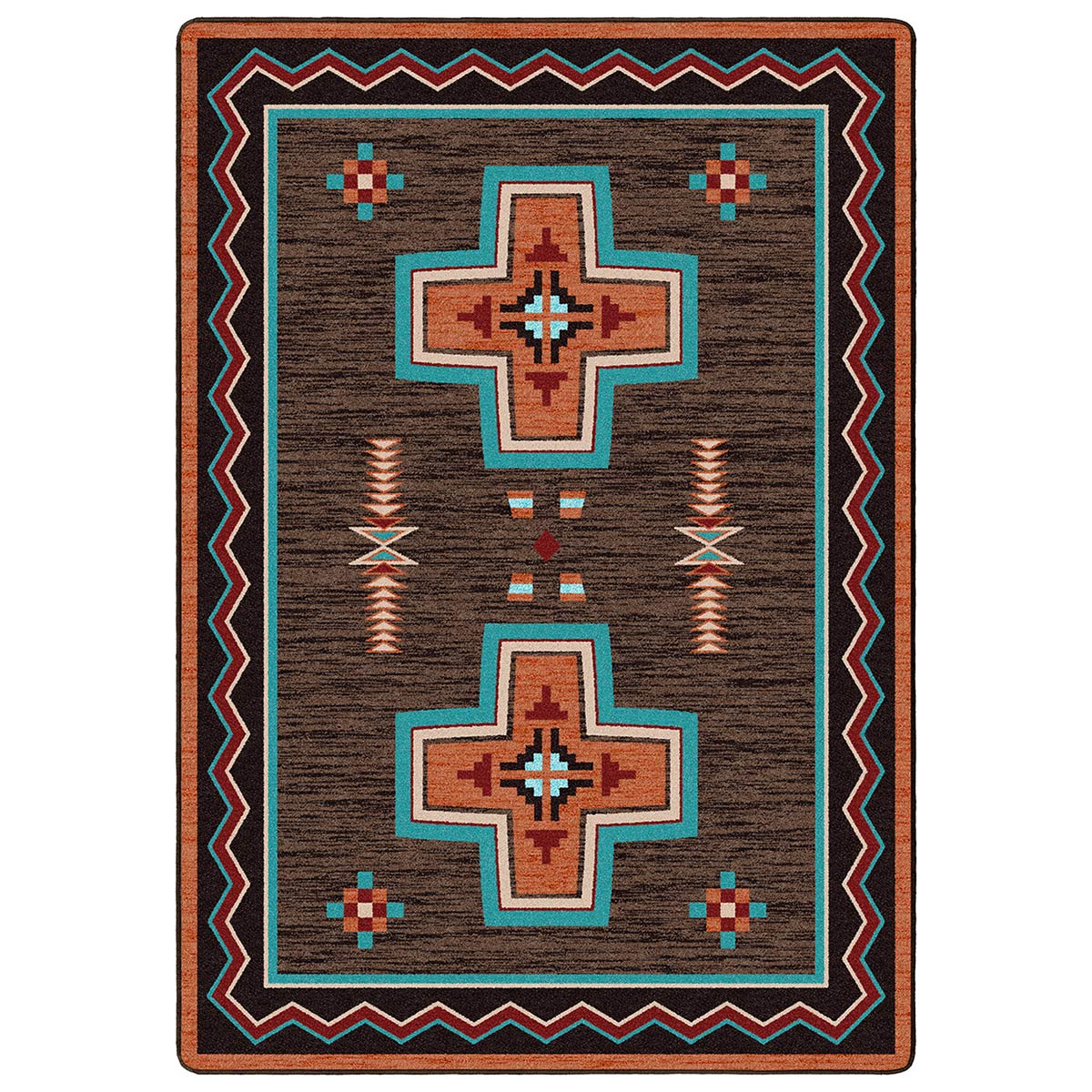 Twin Crosses Rug - 3 x 4