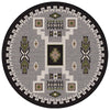 Graphite Fields Rug - 8 Ft. Round