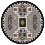 Graphite Fields Rug - 8 Ft. Round