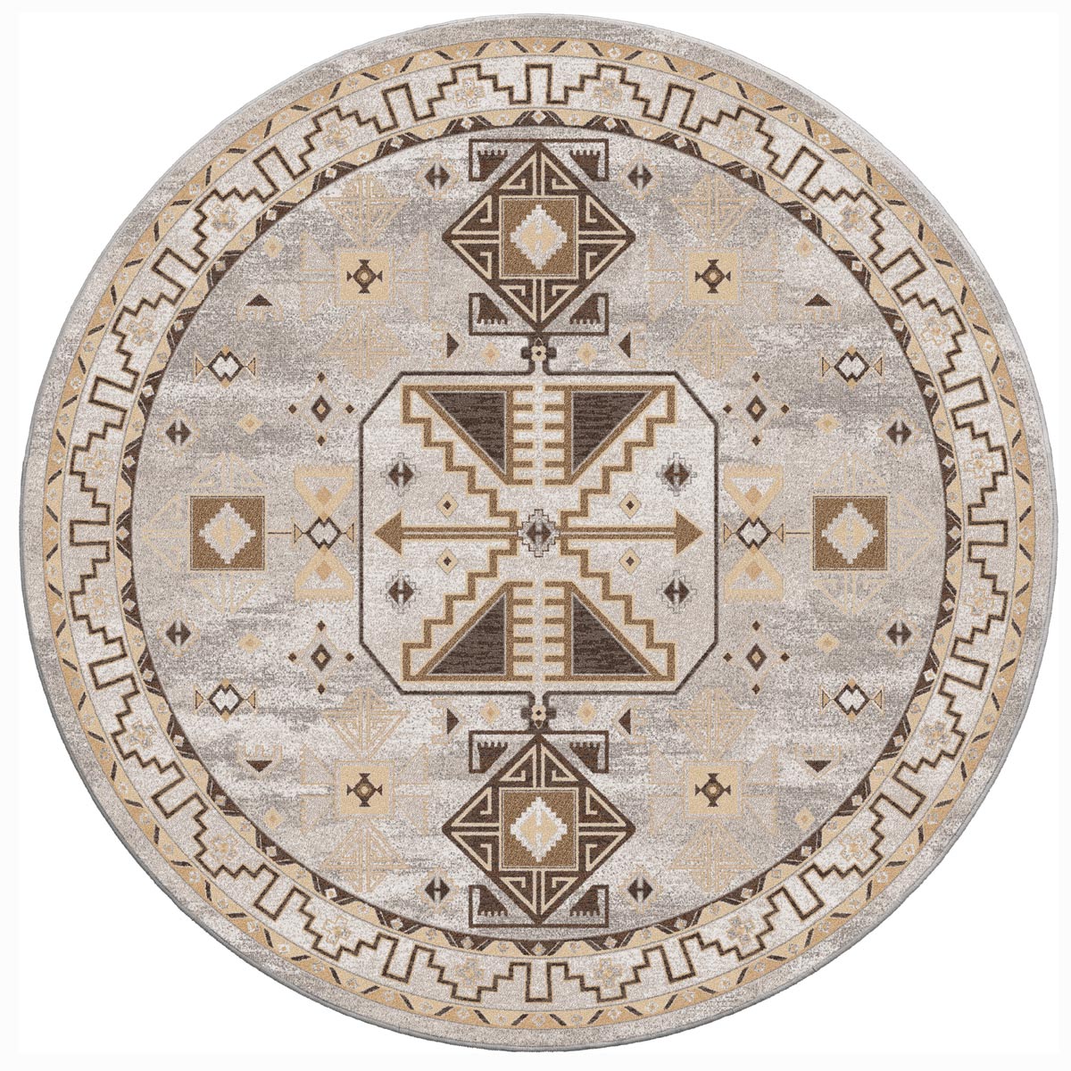 Blackfoot Burnished Rug - 8 Ft. Round