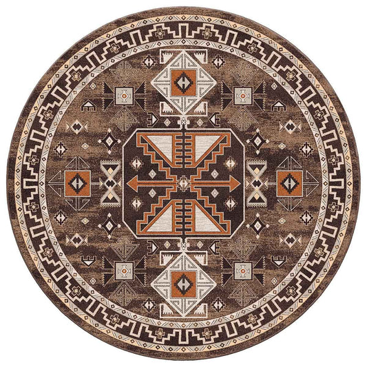Blackfoot Coffee Rug - 8 Ft. Round