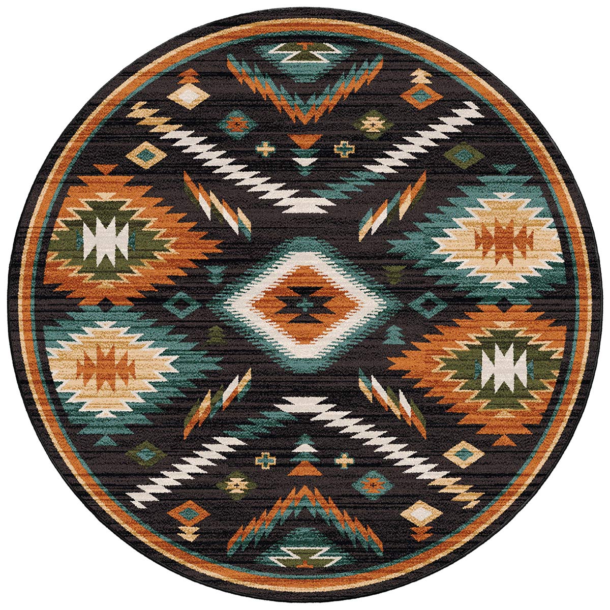 Sun Harvest Chocolate Rug - 8 Ft. Round