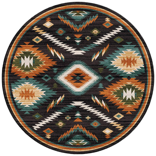 Sun Harvest Chocolate Rug - 8 Ft. Round