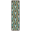 Featherscape Turquoise Rug - 2 x 8