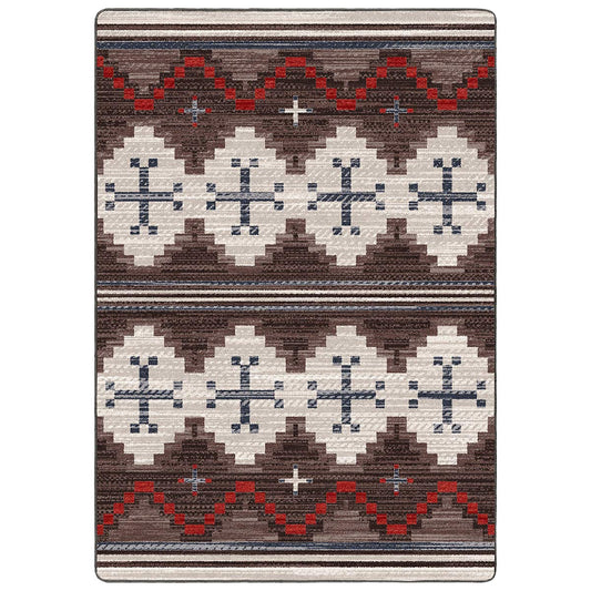 Red Dusty Trails Rug - 4 x 5