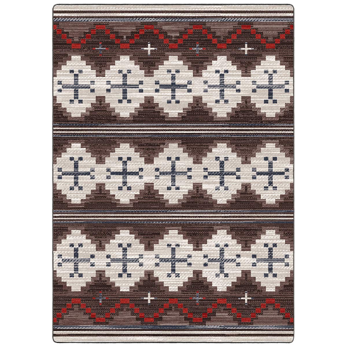 Red Dusty Trails Rug - 8 x 11