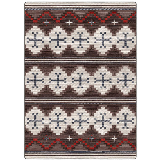 Red Dusty Trails Rug - 8 x 11