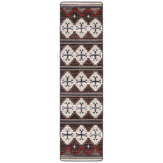 Red Dusty Trails Rug - 2 x 8