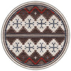 Red Dusty Trails Rug - 8 Ft. Round