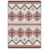 Crimson Crosses Rug - 5 x 8