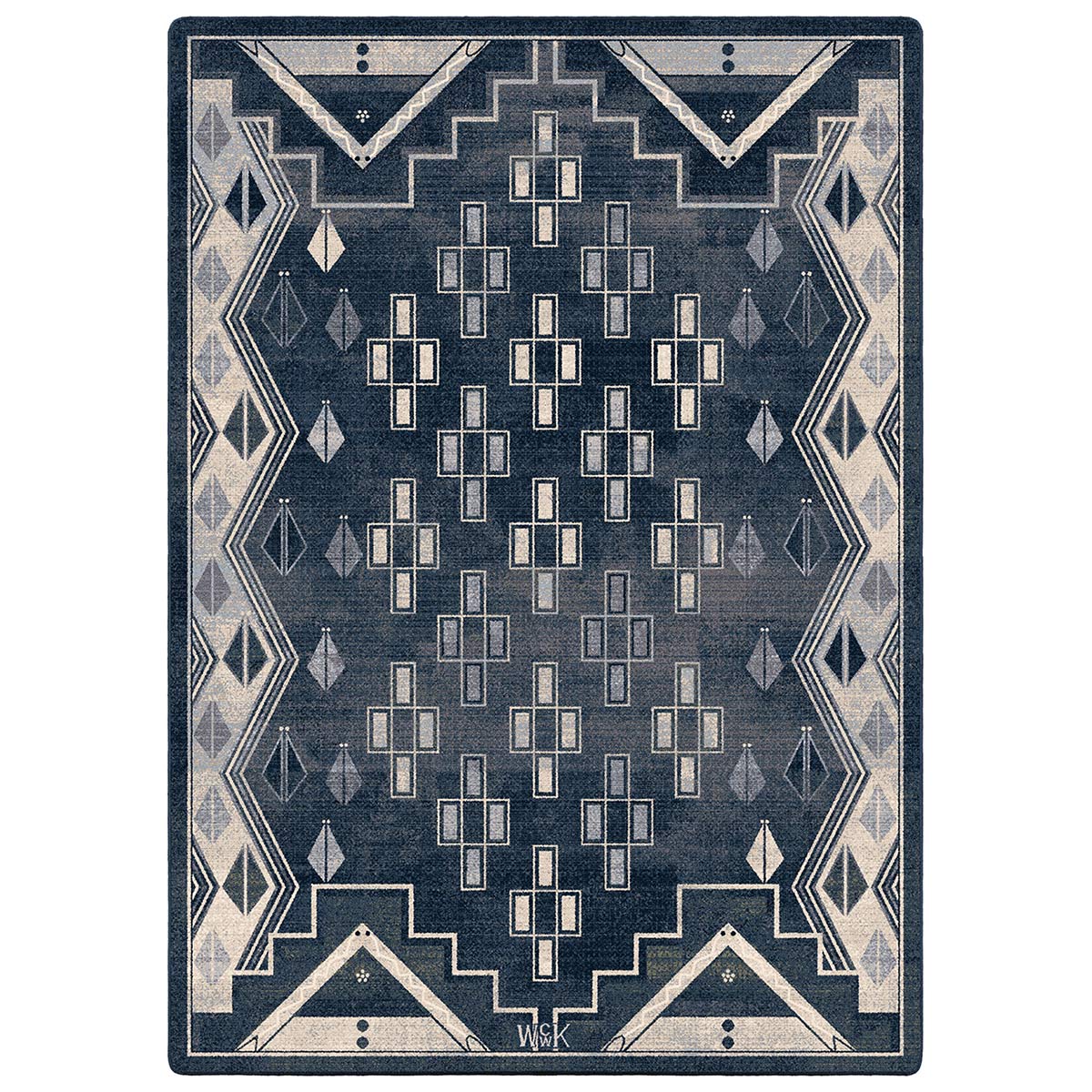 El Reno Blue Rug - 4 x 5
