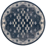 El Reno Blue Rug - 8 Ft. Round