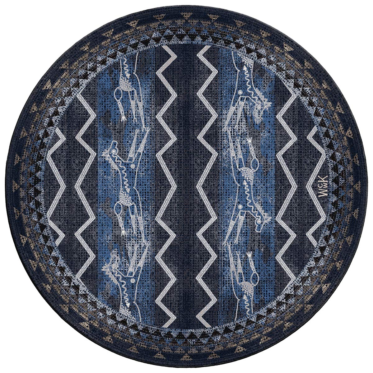 Horse Races Rug - 8 Ft. Round