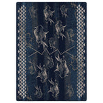 Buffalo Herd Midnight Rug - 8 x 11
