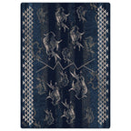 Buffalo Herd Midnight Rug - 11 x 13