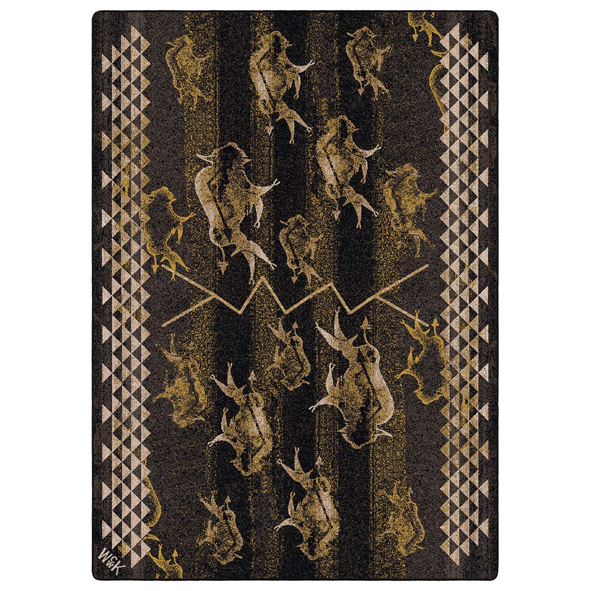 Buffalo Herd Earth Rug - 8 x 11