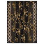 Buffalo Herd Earth Rug - 8 x 11