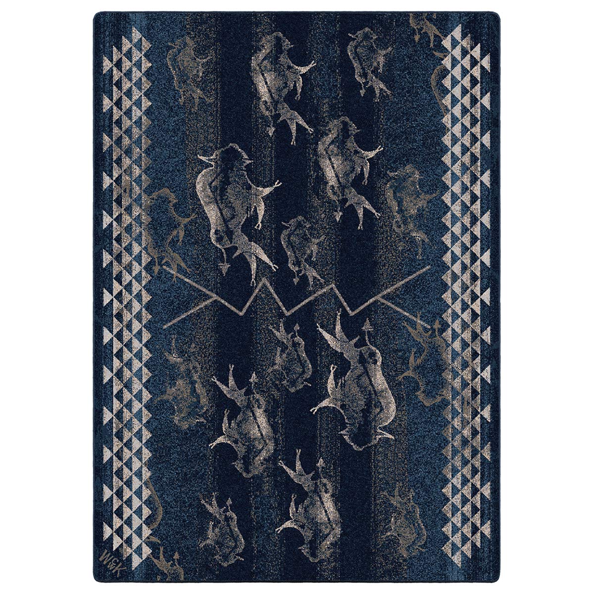 Buffalo Herd Midnight Rug - 11 x 13