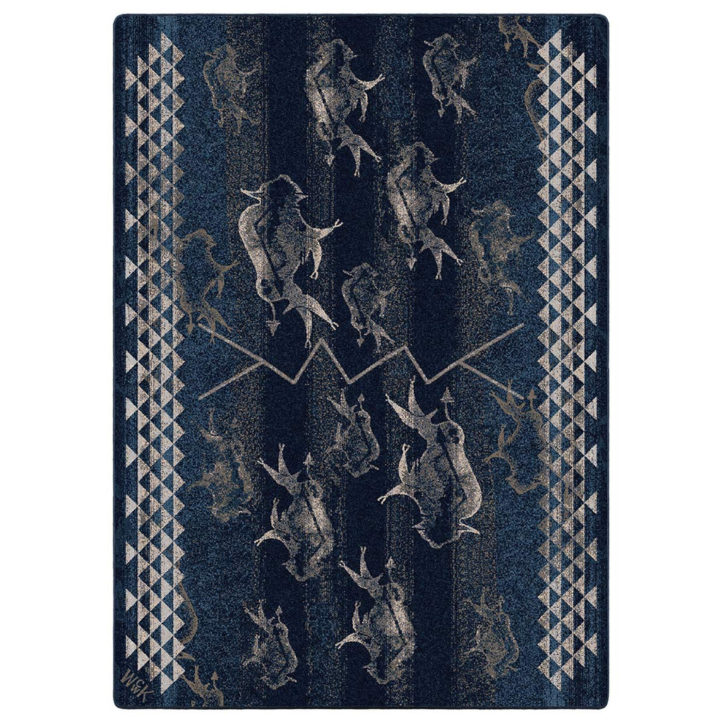 Buffalo Herd Midnight Rug - 11 x 13