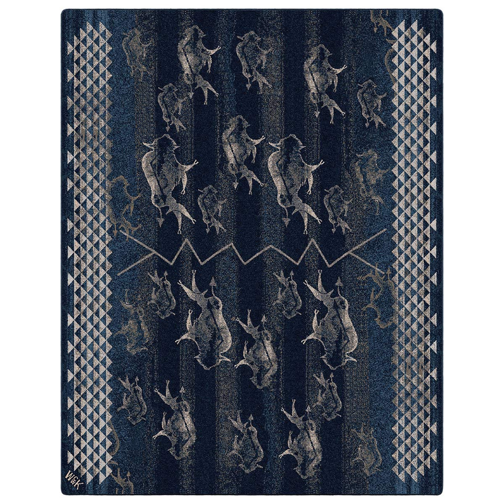 Buffalo Herd Midnight Rug - 11 x 13