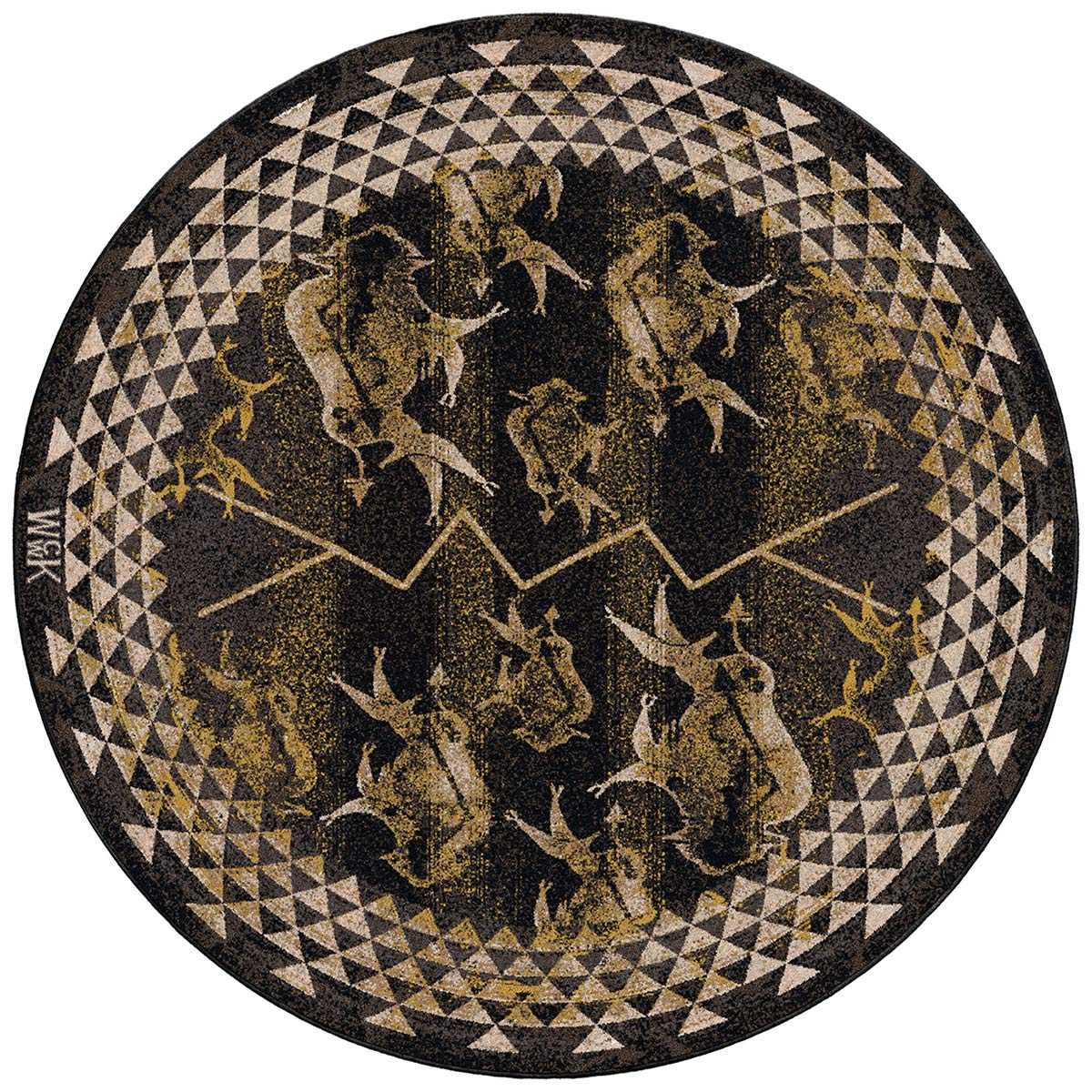 Buffalo Herd Midnight Rug - 8 Ft. Round