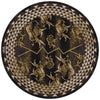 Buffalo Herd Earth Rug - 8 Ft. Round
