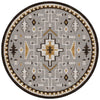 Gray Horizons Rug - 8 Ft. Round