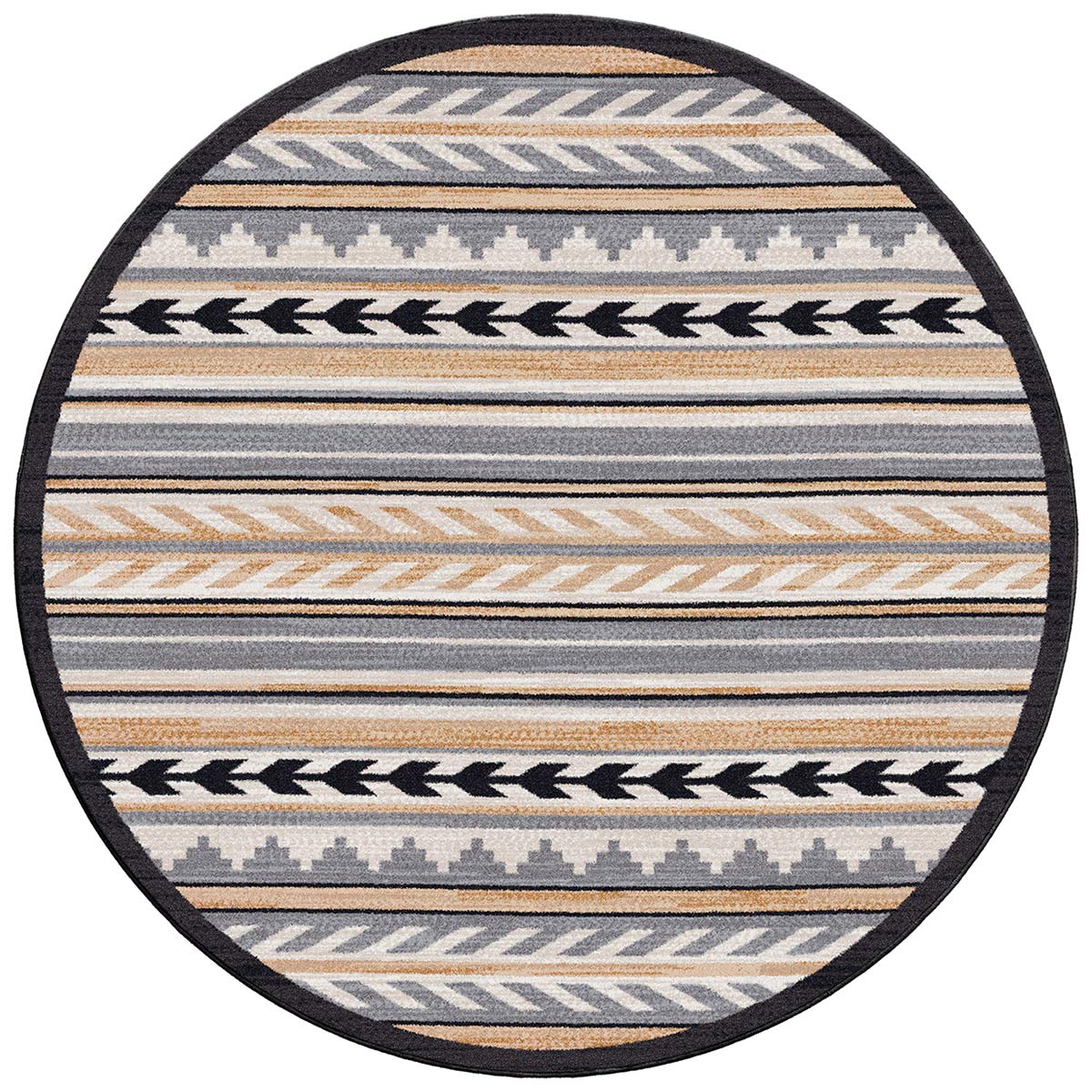 Directions Wheat Rug - 8 Ft. Round