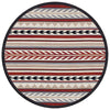 Directions Red Rug - 8 Ft. Round