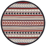 Directions Red Rug - 8 Ft. Round