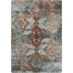 Southwest Blue Haze Rug - 5 x 8