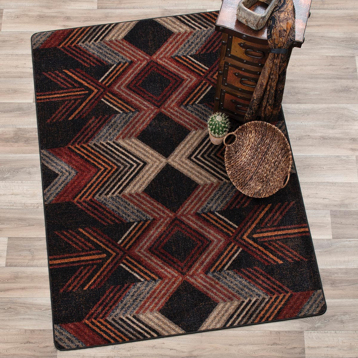 Aztec Arrows Rug - 8 Ft. Round