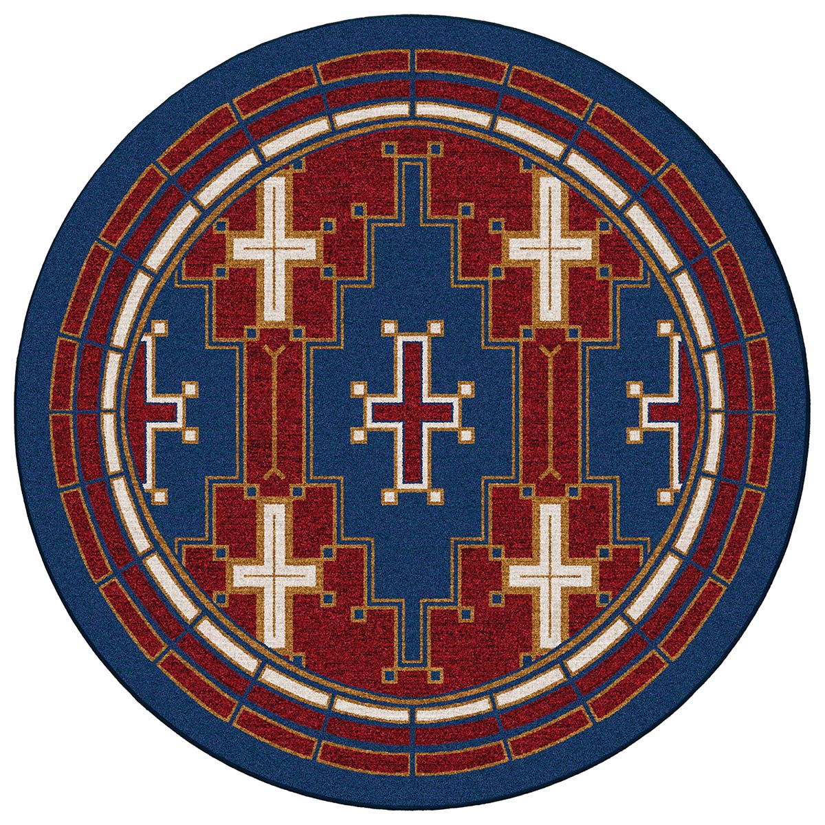 Missionary Crimson Rug - 8 Ft. Round