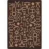 Cattle Ranch Brands Rug - 4 x 5