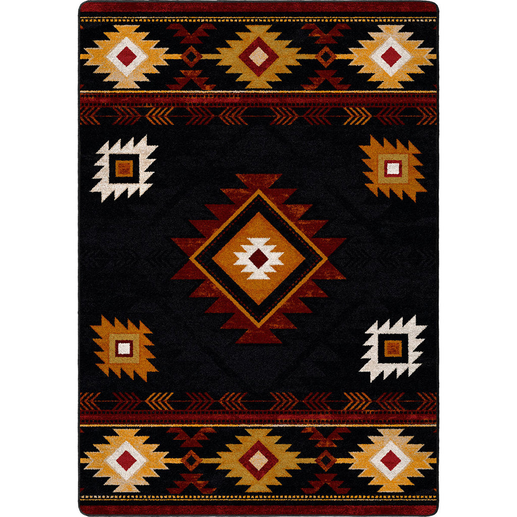 Diamond Creek Black & Tan Rug - 8 x 11