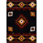 Diamond Creek Black & Tan Rug - 8 x 11