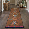 Battle Records Brown Rug - 2 x 8