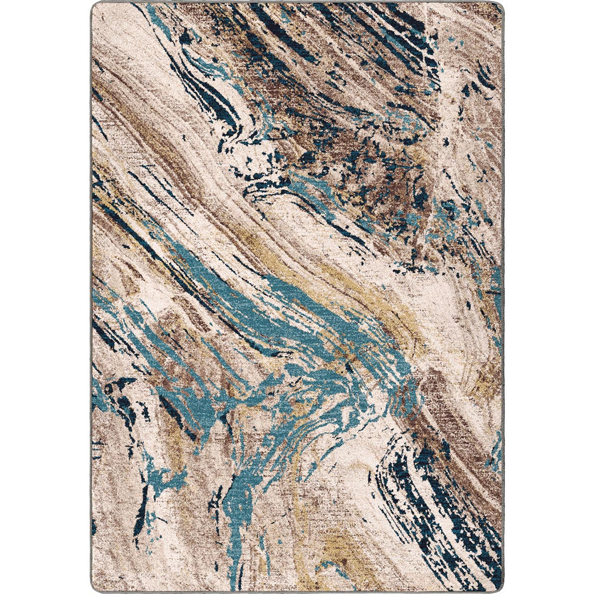 Timberland Turquoise Rug - 5 x 8