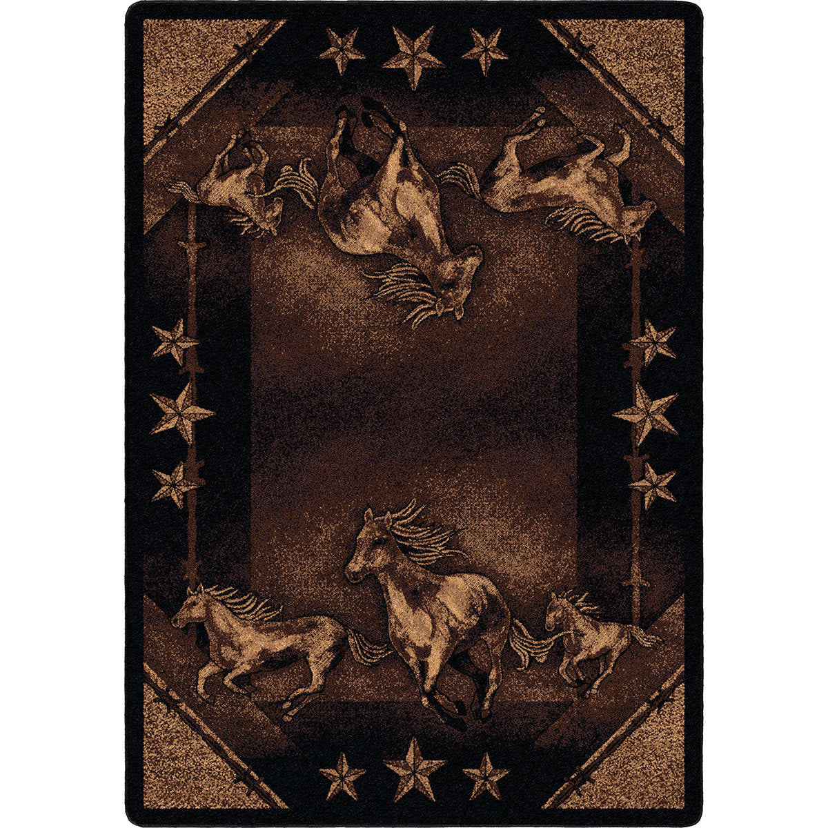Wild Horses & Stars Rug - 5 x 8