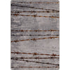Barbed Wire Gray Rug - 5 x 8