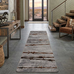 Barbed Wire Gray Rug - 2 x 8