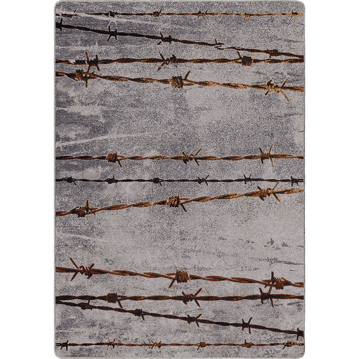 Barbed Wire Gray Rug Collection