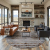 Barbed Wire Gray Rug - 8 Ft. Round