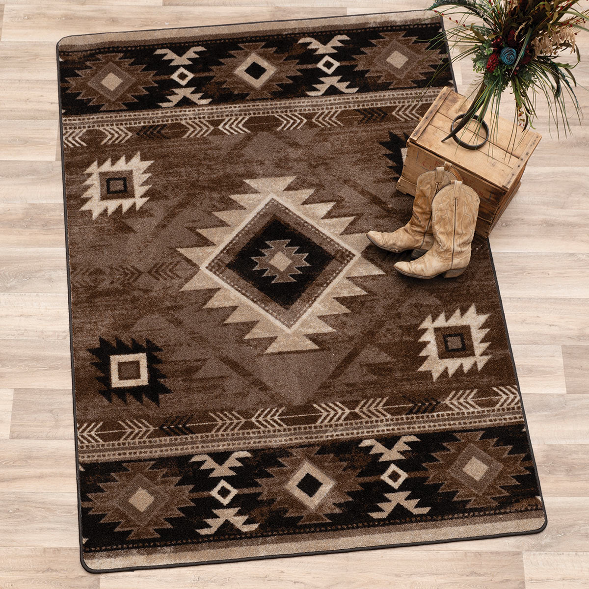 Whiskey River Mocha Rug - 8 Ft. Round