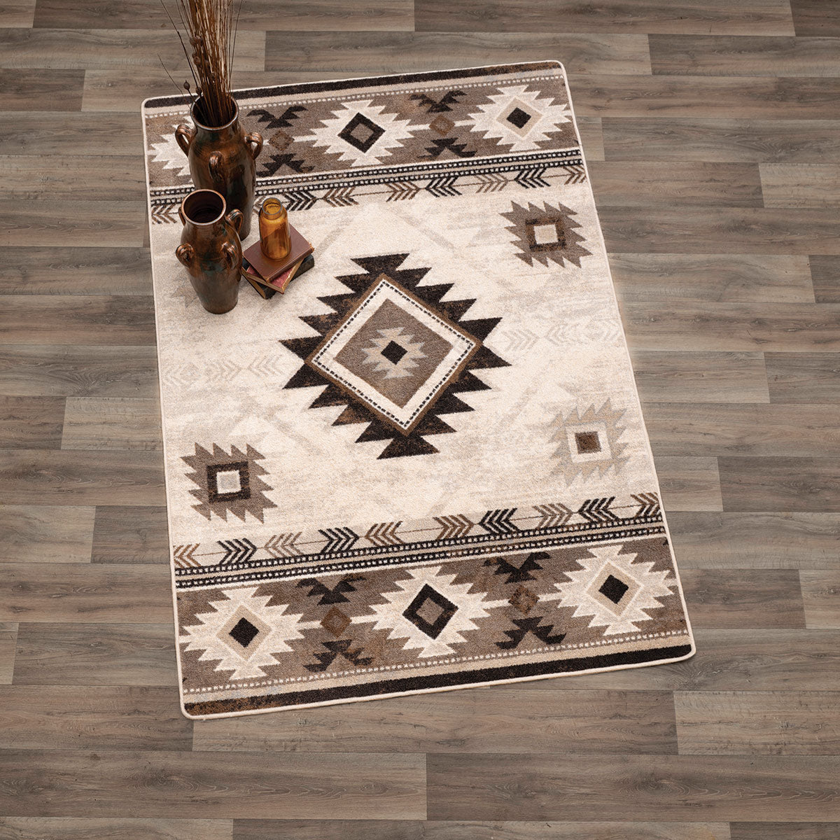 Whiskey River Neutral Rug - 4 x 5